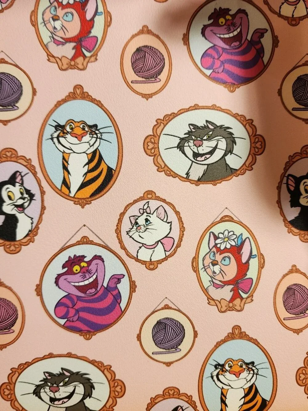Loungefly Disney Cats Portrait Pink AOP Marie Figaro Dinah Mini Backpack NEW